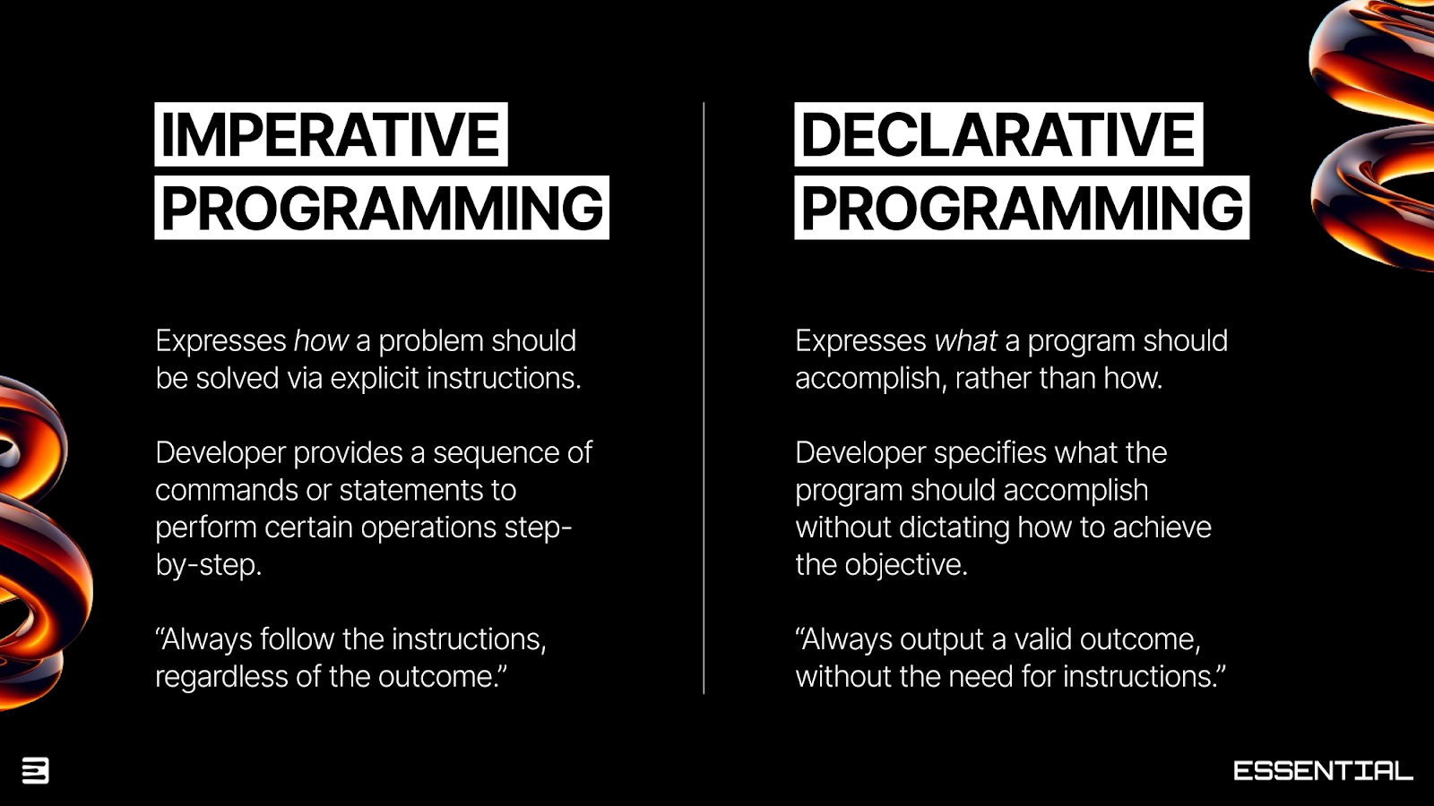 Imperative vs Declarative